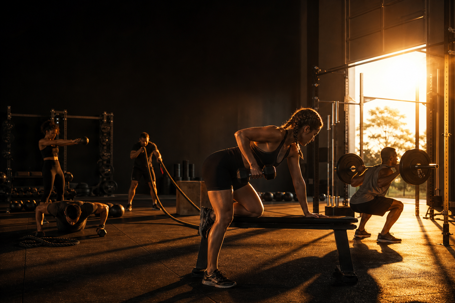 Energetic yet professional gym atmosphere at Freedom Fitness Centre in Rock Sound, Eleuthera