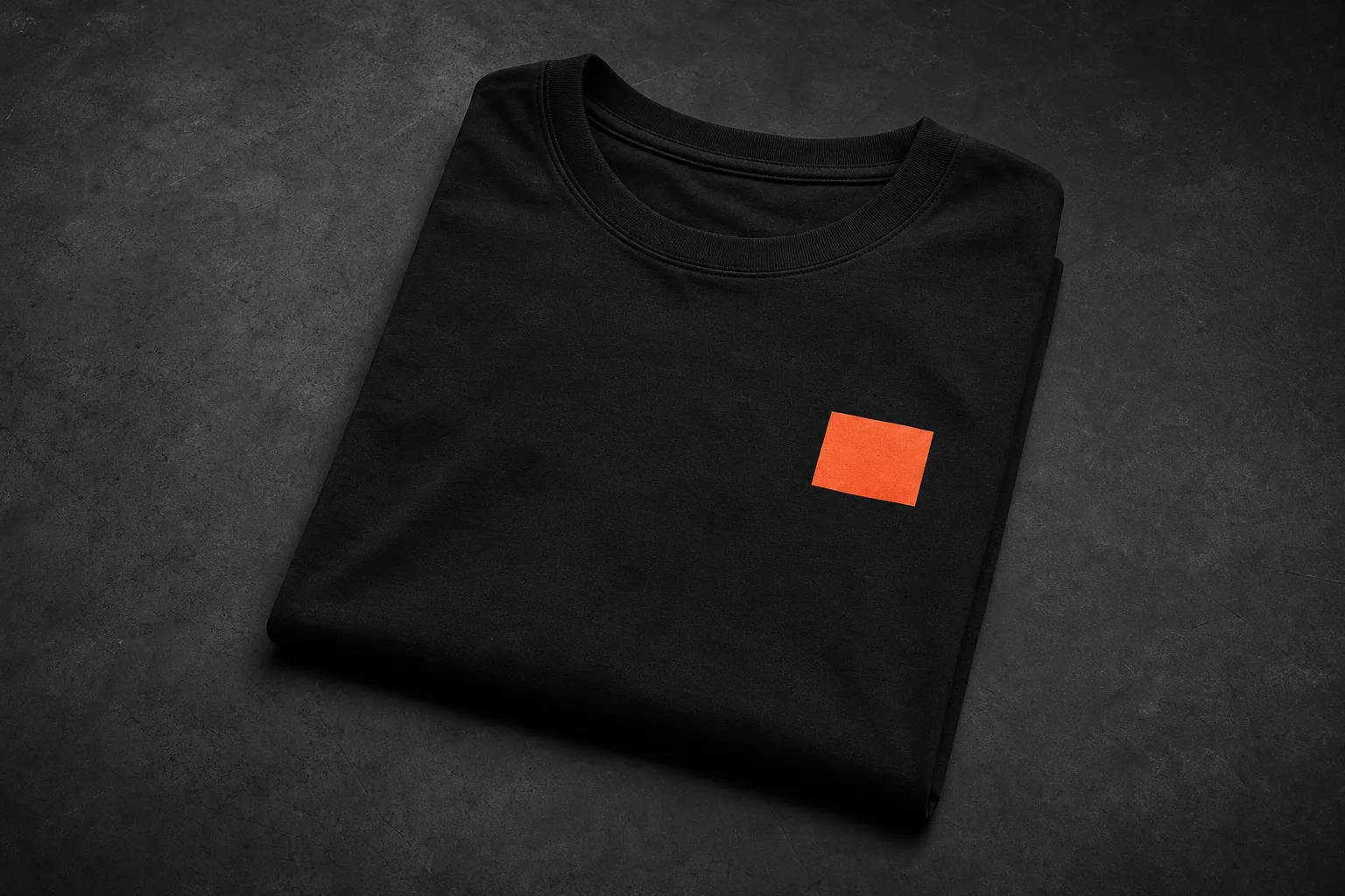 FUEL black tee with orange print
